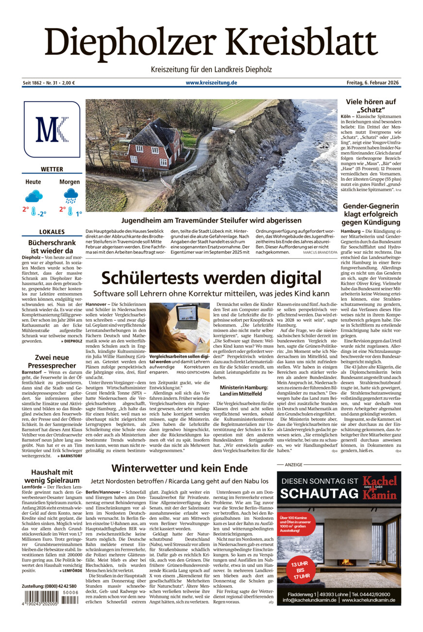 Diepholzer Kreisblatt vom Freitag, 06.02.2026