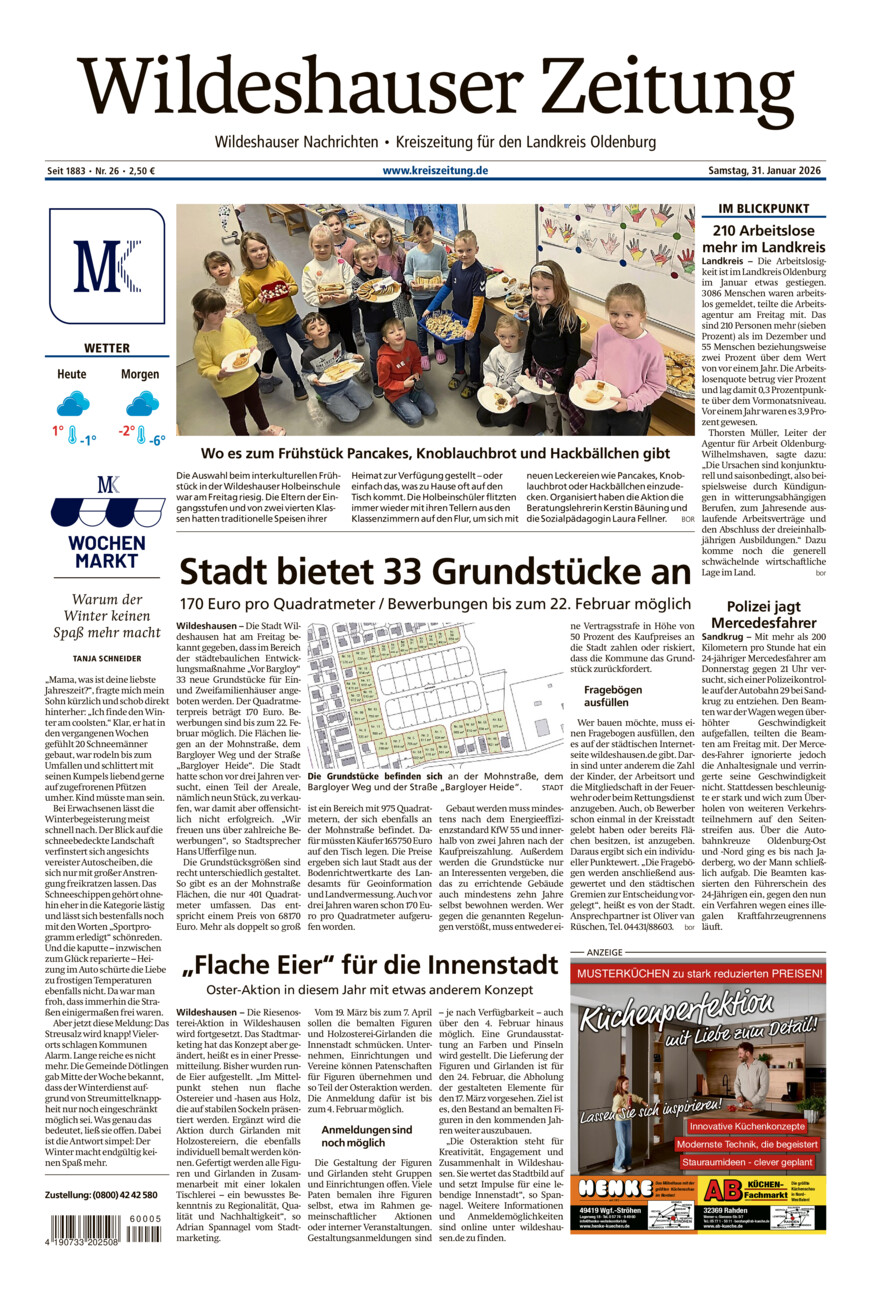 Wildeshauser Zeitung vom Samstag, 31.01.2026